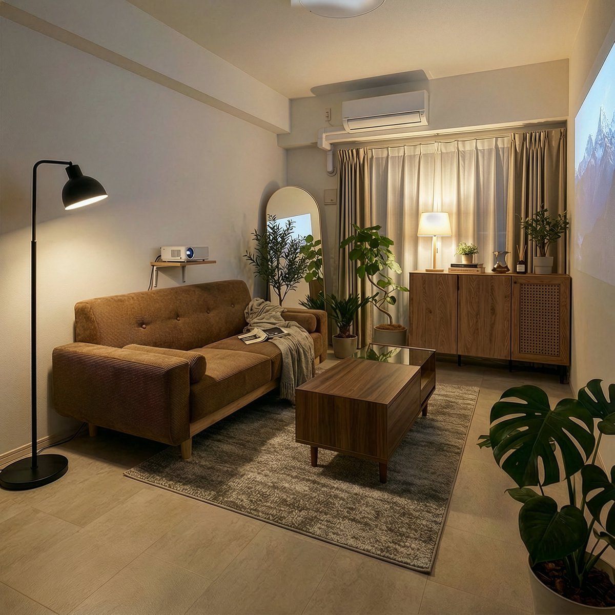 狭い部屋でもドレッサー諦めなくていい。 1台2役家具って神。