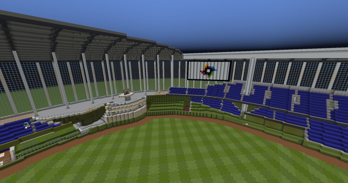 soooota2486's tweet photo. マイクラでWBC決戦の地、ローンデポパークを作りました
#WBC
#minecraft
#マイクラ https://t.co/8YvKkKZ8lf