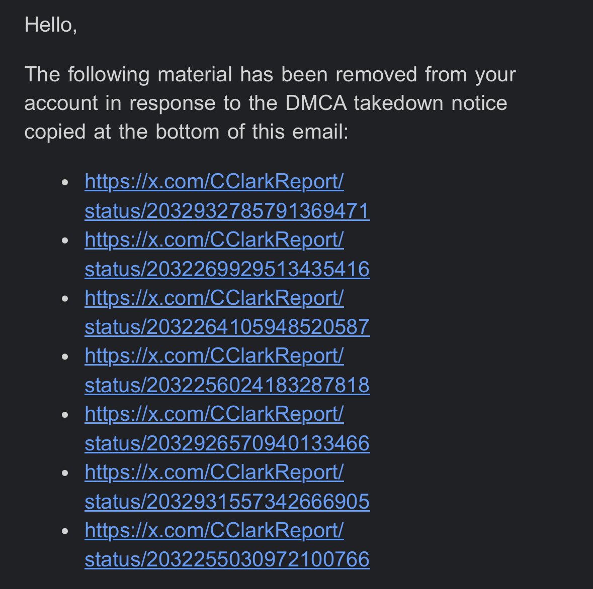 Clark Report tweet media