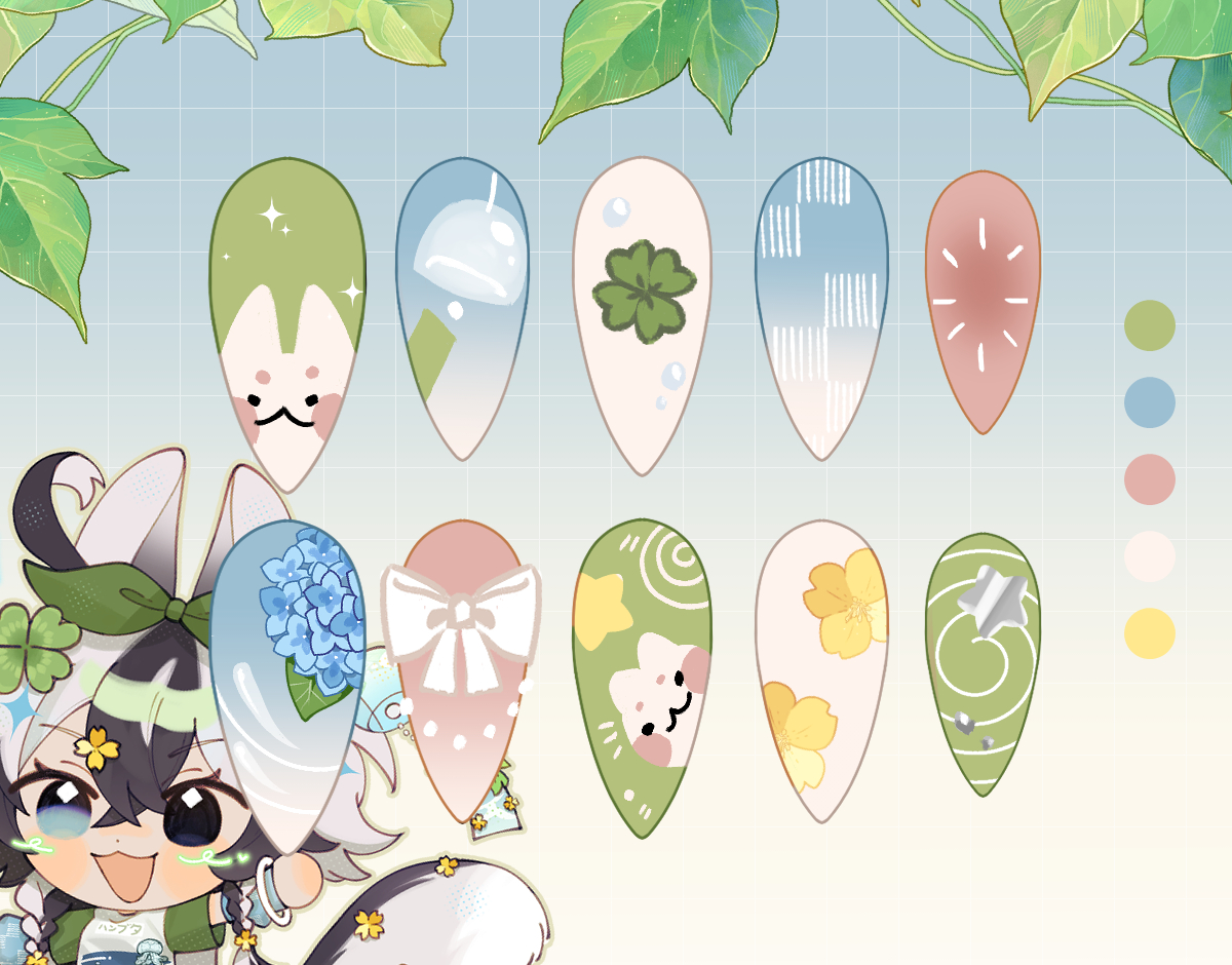 SeraphiVT's tweet photo. some nails i designed for myself ;w; 
#seraphillust https://t.co/BXs7t5vVj0