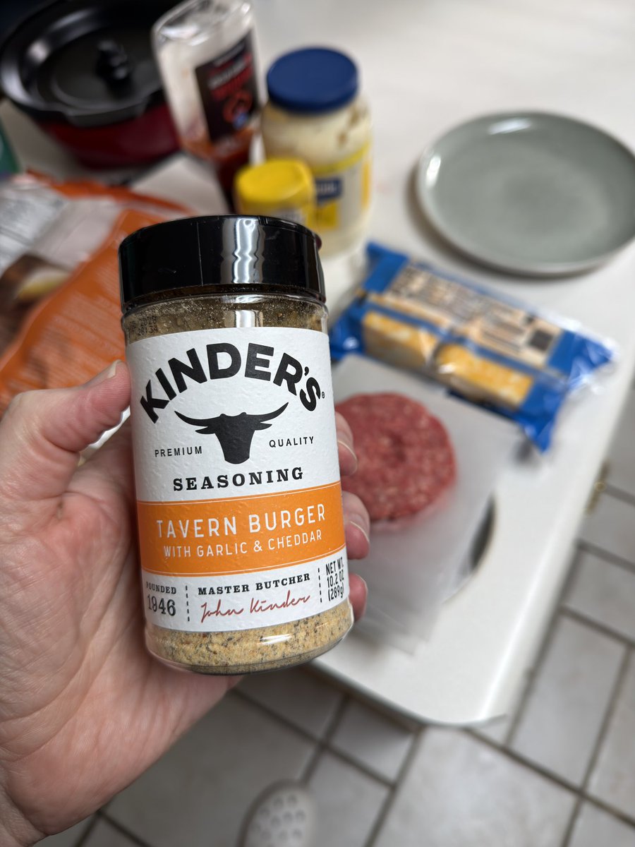 Trying a new seasoning on our burgers tonight. I’m intrigued.