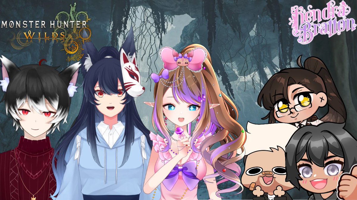 Voxs_Faegirl's tweet photo. ✧༺♥༻∞MONSTER HUNTER WILDS COLLAB∞༺♥༻✧
🌸In about 20 minutes I will be monster hunting with @InariReiju, @EntityMorp, @IrohVT, @CptCookie115, &amp; FallenLord. Let's see how many Monsters we can take! https://t.co/nnjaGgtUu7