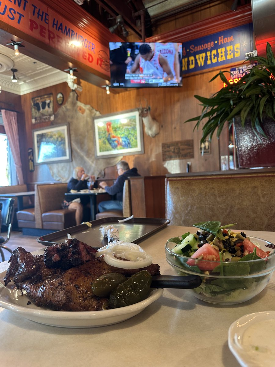 Wife went to spend the night with my son and his s 12 week old daughter.  I’m all right #pappasbbq