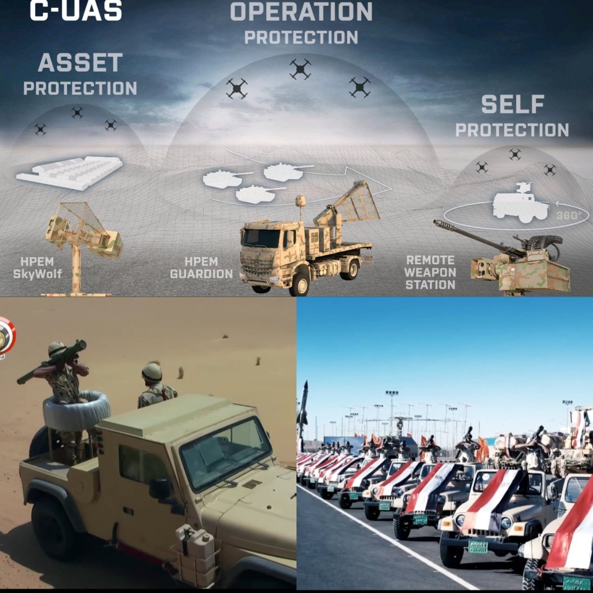 To counter loitering munitions and UAV swarms, Egypt fields large ...