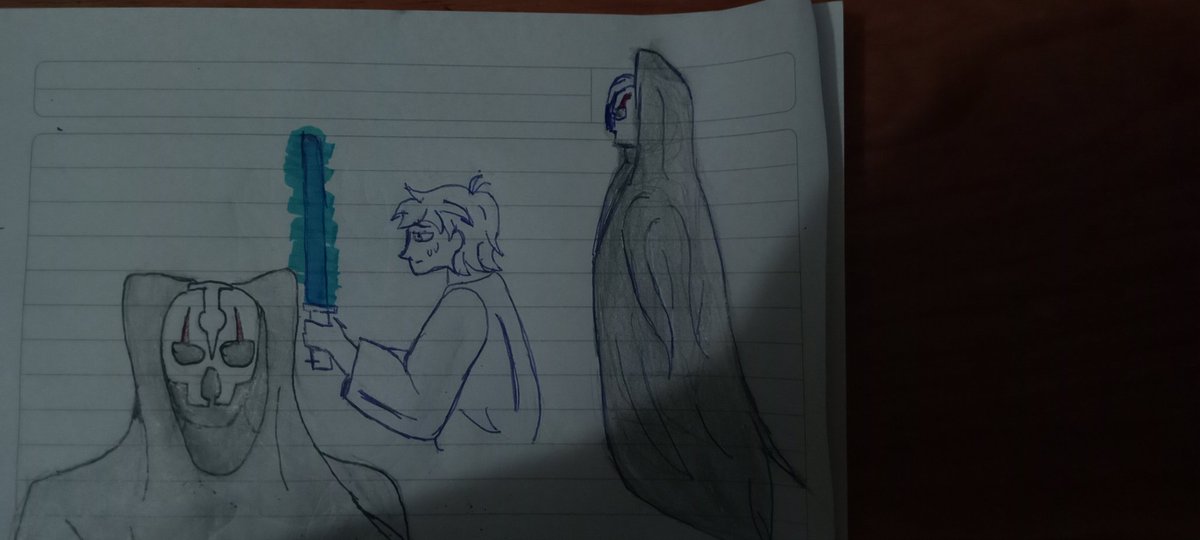 Tuve ganas de dibujar a Dark Hilius, ya lo pasaré a digital :p