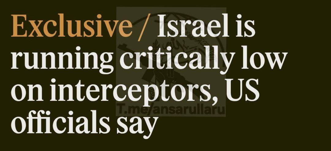 ruswar's tweet image. ▪️The American site Semafor 🇺🇸, specializing in economic intelligence, reports:

Israel 🇮🇱 is experiencing a sharp decline in interceptor system 🛡️ stockpiles.

#Israel #Defense #Interceptors #Military #Semafor #MiddleEast