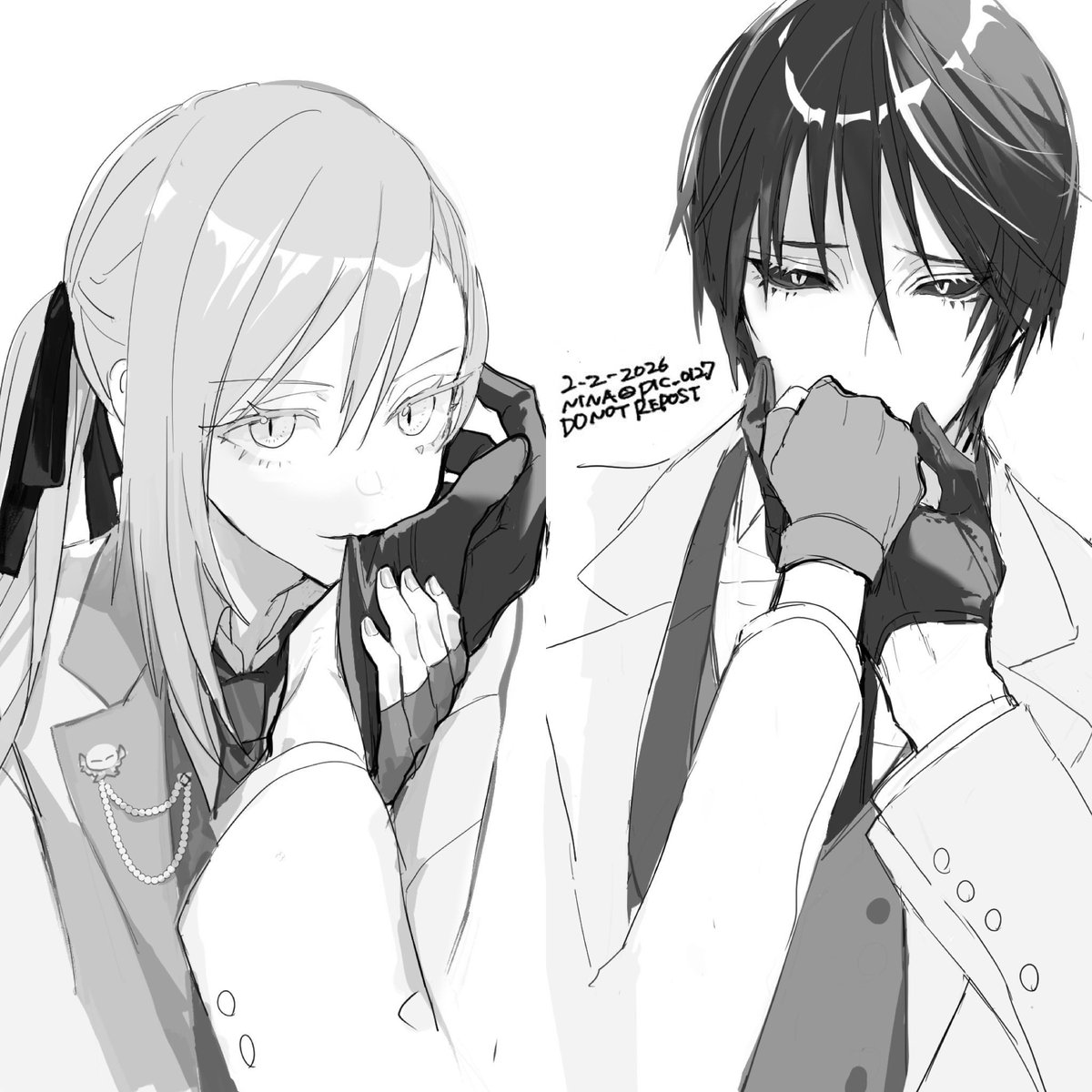ポプショの東京会場今日までなんだそうな。この服かっこいいよね…。ディアリム主従🖤🩵😭