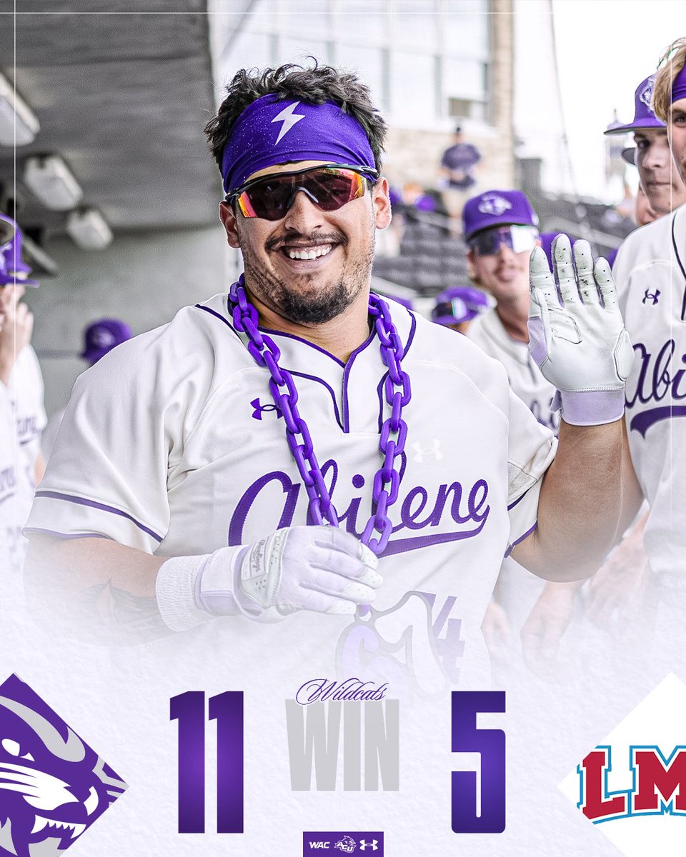 ACU_Baseball's tweet photo. ‼️𝐖𝐈𝐋𝐃𝐂𝐀𝐓𝐒 𝐖𝐈𝐍‼️

With two home runs from Diego Cardenas, your Wildcats secure the Saturday WIN🔥

#ATO | #GoWildcats https://t.co/qPY0waNTOU