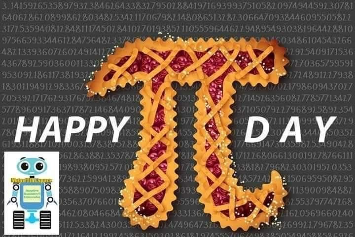 majortimspace's tweet image. Happy Pi Day!
#piday 
Pi is the ratio of the circumference of a circle to its diameter, which is approximately 3.14159.
While you might think the number doesn’t apply to you, pi is actually all around you - whether  checking your watch or seeing the wheels of a vehicle go by.