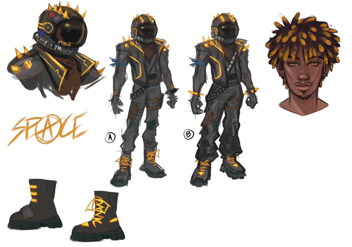 I keep seeing people say my designs look like Fortnite skins. People dont realize I have been trying to get a skin in Fortnite since I was 16 😭

Some of my character designs