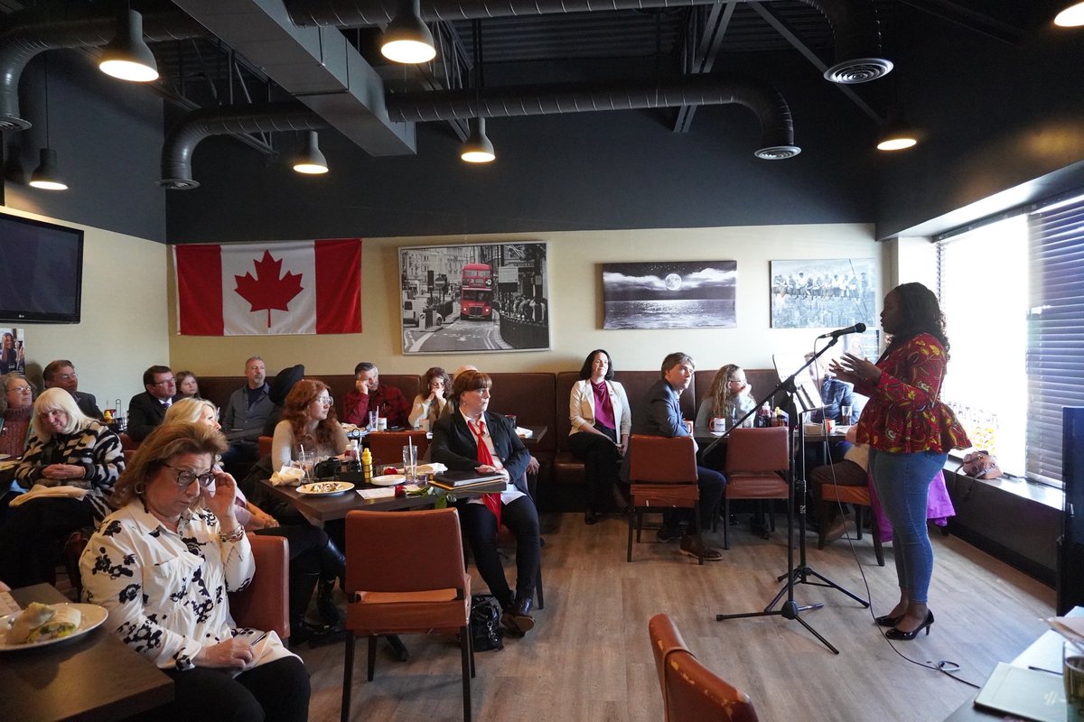 KayabagaArielle's tweet image. Investing in women through mentorship, advocacy and opportunity strengthens our communities. Proud to join the Brantford Federal Liberal Association for their 10th annual #IWD event alongside inspiring women leaders across southwestern Ontario. 💜#SWO