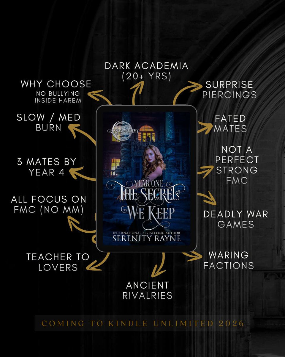 Author_S_Rayne's tweet photo. Greyson Academy Year One
The Secrets We Keep
Pre-order: https://t.co/5AMRgfkM7S
#romancereaders #romance #romantasybooks #FatedMates #PNR #whychoose #booksbooksbooks #RH #paranormal #romancebooks #whychooseromance #book #x #WhyChooseBooks #FantasyRomanceBooks #FantasyBookstagram https://t.co/y8c6qm2BSp