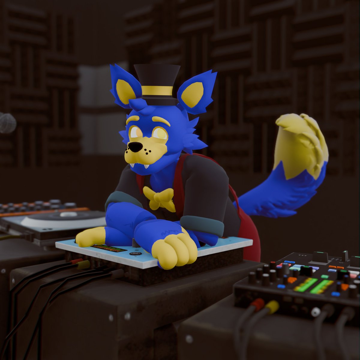 Samic5s's tweet photo. Did you guys know that @masterartmusic makes some really good songs!

#music #render #fursona #art #musician https://t.co/nyTJNdRrpf