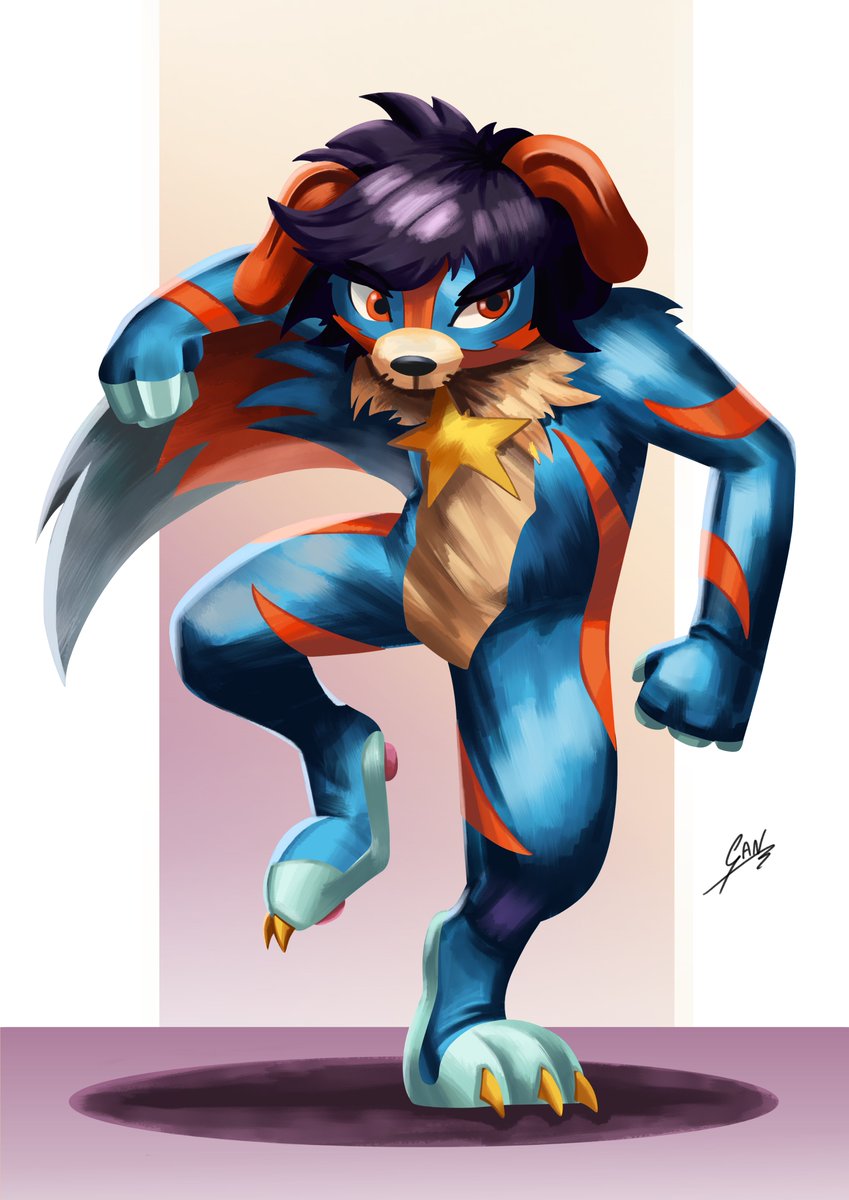 San_TheLizard's tweet image. un regalo para @Sedmirnel01 un perro estelar bastante perspicaz 

#DigitalArt #CharacterDesign #FurryFriend