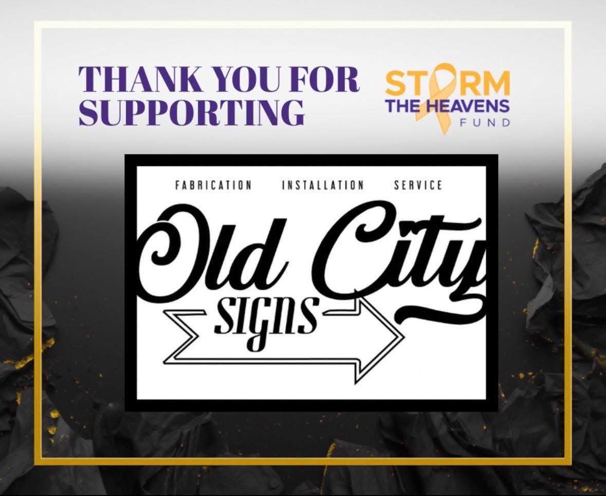 Stormtheheavenz's tweet photo. Thank you, Old City Signs for supporting our fight against DIPG by purchasing an ad in the Bean’s Ball 2026 event book.   

There is no cause greater than the fight for our children’s right to grow up to be adults. 

#StormTheHeavens #PrayLikePhil #CrushDIPG #WeMustDoBetter #EveryoneVsChildhoodCancer
#BeansBall2026