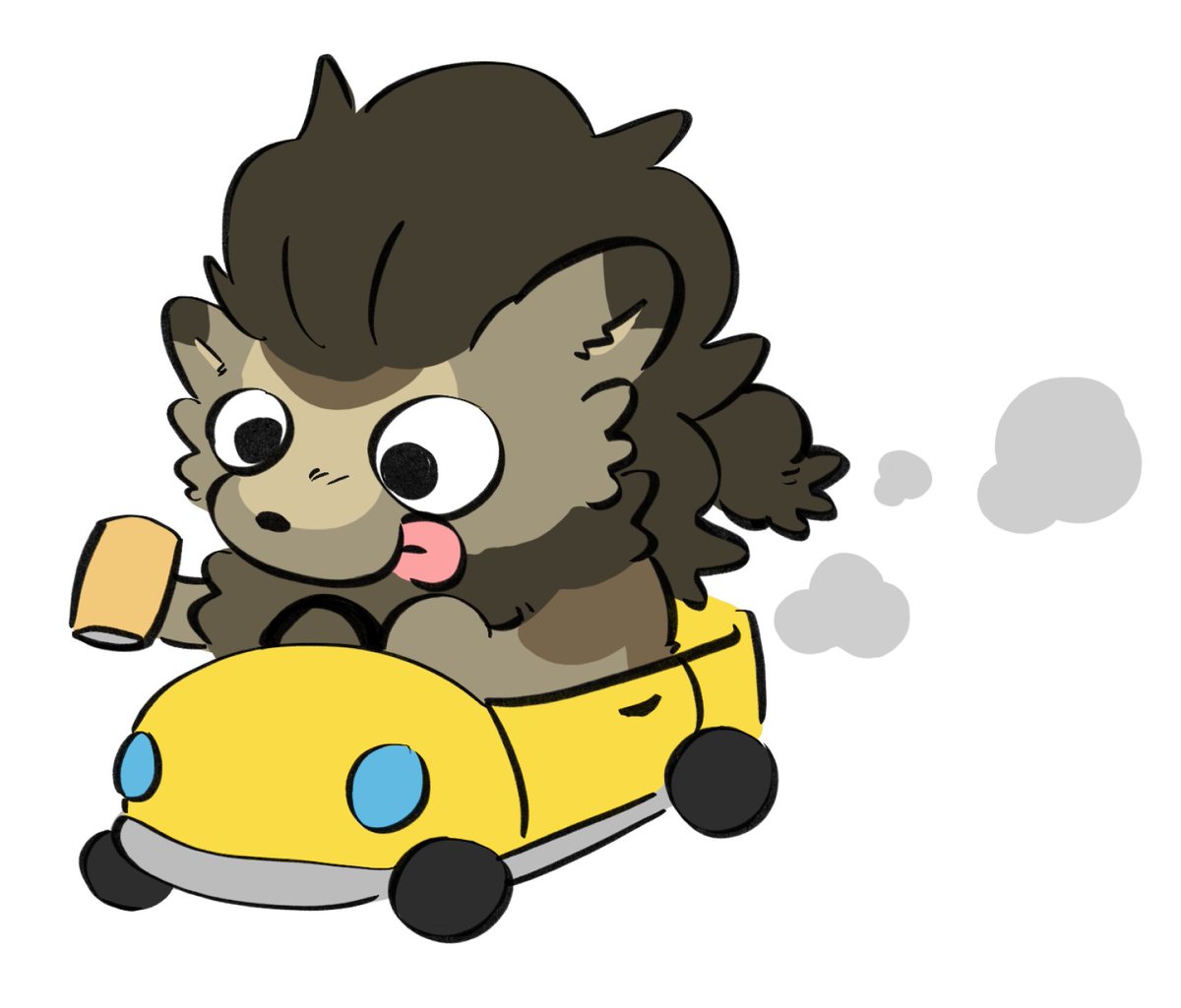 atherianthrope's tweet photo. #mARTch Day 14: With a piece by @roadkilledizzy. (Yet another goober doodle that I adore)! 🐺🚕💨

#furry #furryart #furryfandom #roadtrip https://t.co/vx5UV5z73Q