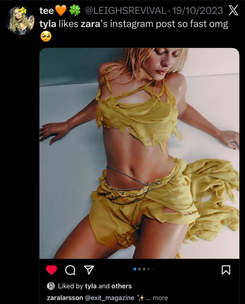 LEIGHSREVlVAL's tweet photo. yall are talking about how they’re doing this cause she’s popular now.. that is incorrect https://t.co/dG96XQ8Rfq
