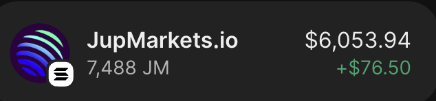 PSA: Scam token beware - airdropped to Phantom wallets - hide in wallet do not touch. JupMarkets.io - do not send, transfer or sell. Hide in wallet. Inform others.