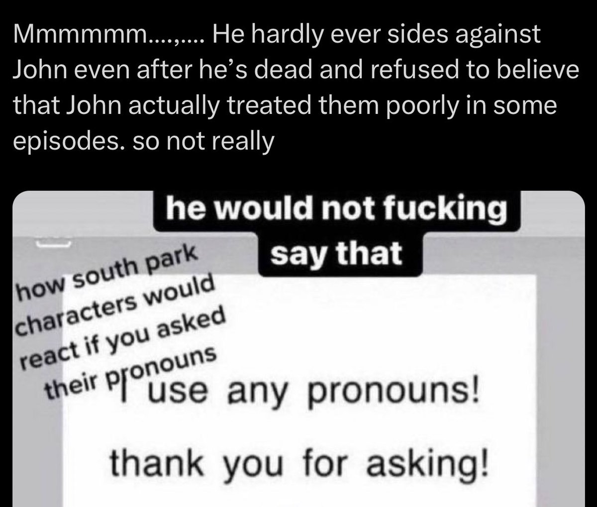 jensenakgae's tweet photo. @captncunty I was thinking about this today! 😭 this was an older post of mine from when I saw someone say Dean would kill John to protect sam. He was barely able to confidently stand up to John and when he did it was an outburst from being treated poorly himself, not strictly bc of sam https://t.co/IJyMh2gS23