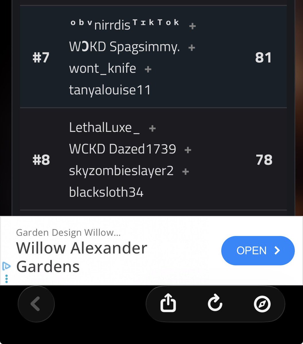 Placed 8th In reload Rumble we played so good
Fully Rep <a href="/WKD_EsportsGG/">WƆKD</a> 

Played in <a href="/coed_zbd/">Co-Ed Zero Build Division</a>