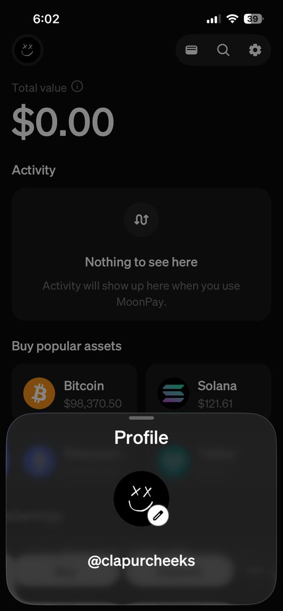 ClapUr_Cheeks's tweet photo. @moonpay Send me $1 https://t.co/fNJRsyGAyP