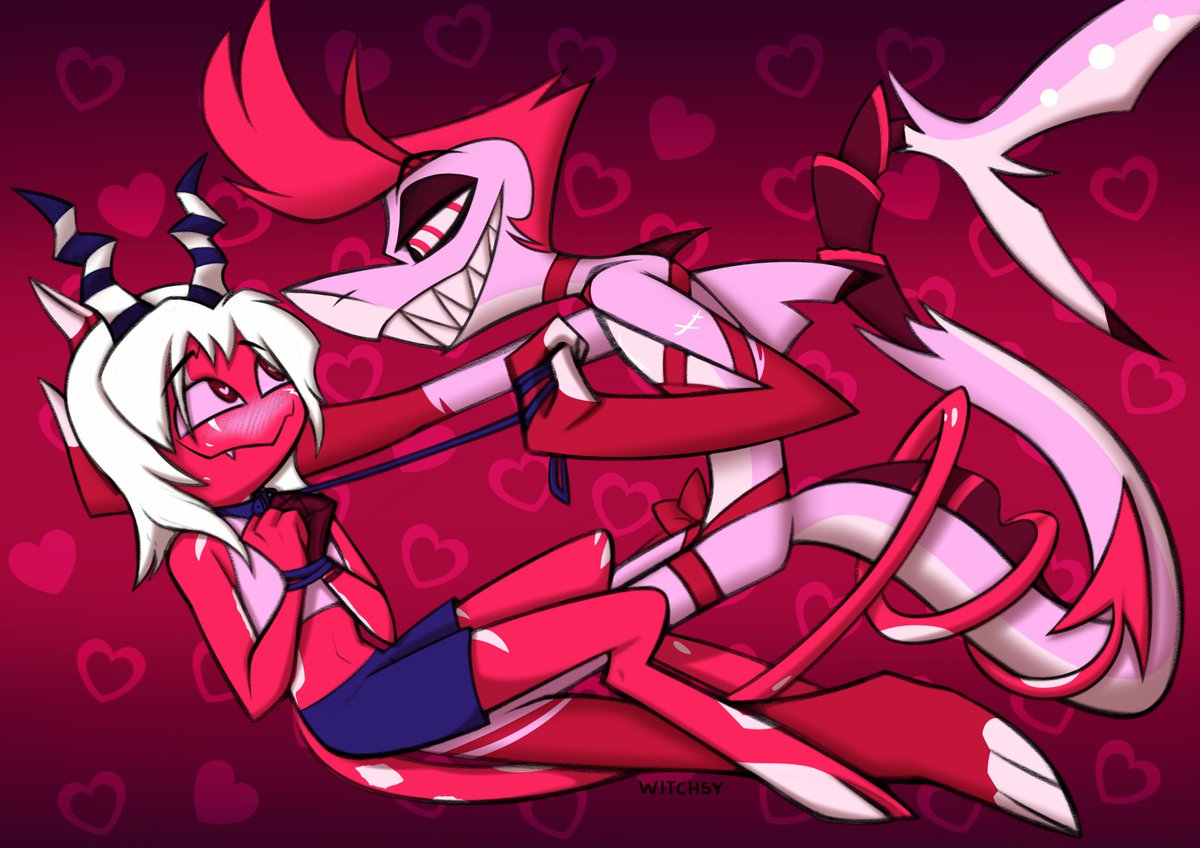 Very late but ty to <a href="/Witchsyi/">Witchsy ✨(LVL UP EXPO 🔜)</a> for the Valentine's Day art and ty to <a href="/JayJayFex/">JayFop</a> for coloring/commissioning this for me. 

This was a really sweet present <3 I still do love me this stupid shark