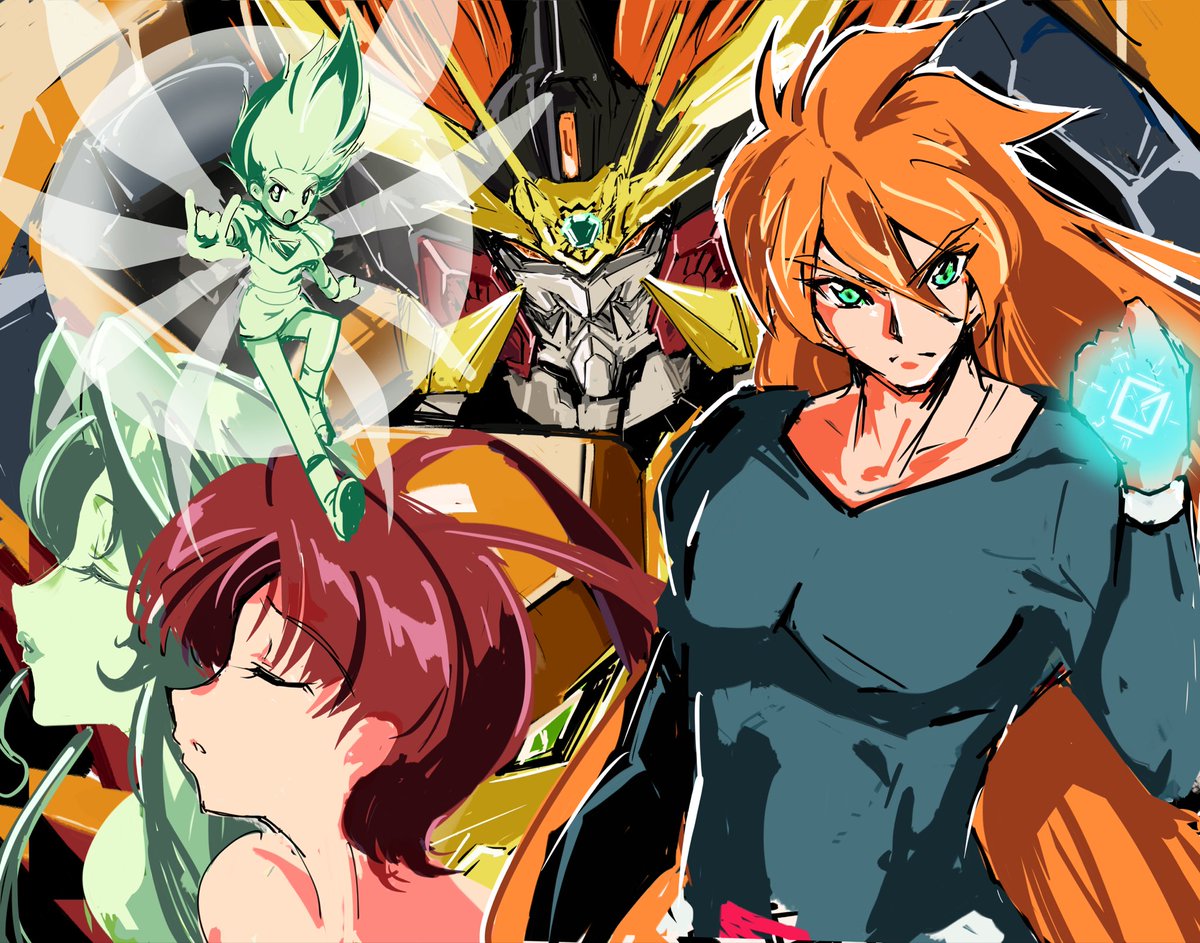 「大いなる遺産ジェネシックガオガイガー 『再生を止めるのは破壊の力…!』 #ガオガ」|玖〆カズーのイラスト