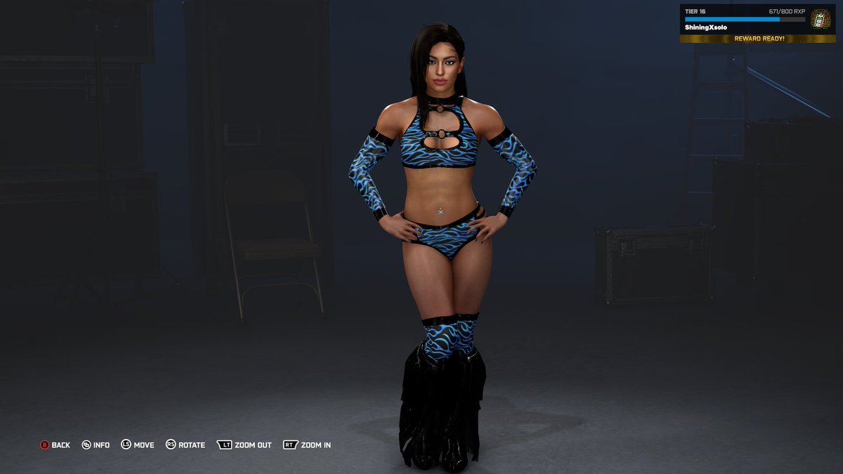 KIKILUTION's tweet image. got some blue going on💙
#WWE2K26 #Kiki #CAW