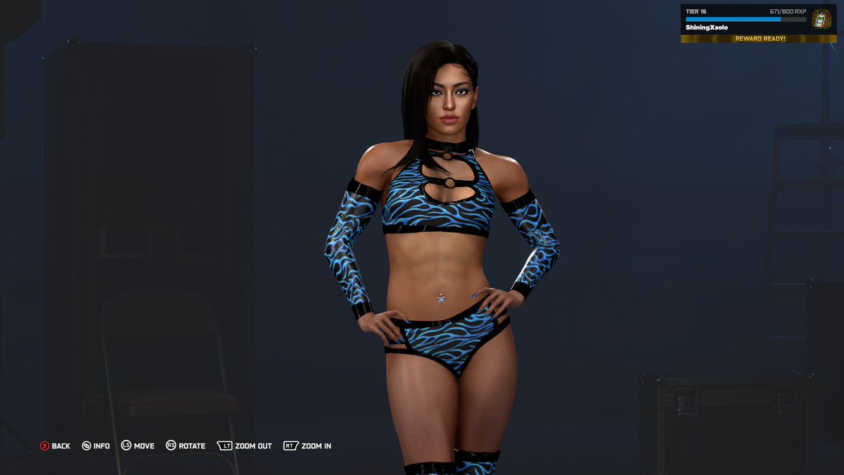KIKILUTION's tweet image. got some blue going on💙
#WWE2K26 #Kiki #CAW