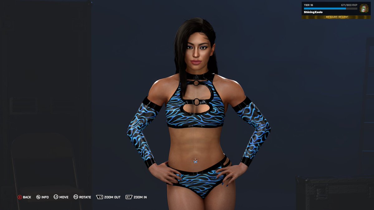 KIKILUTION's tweet image. got some blue going on💙
#WWE2K26 #Kiki #CAW
