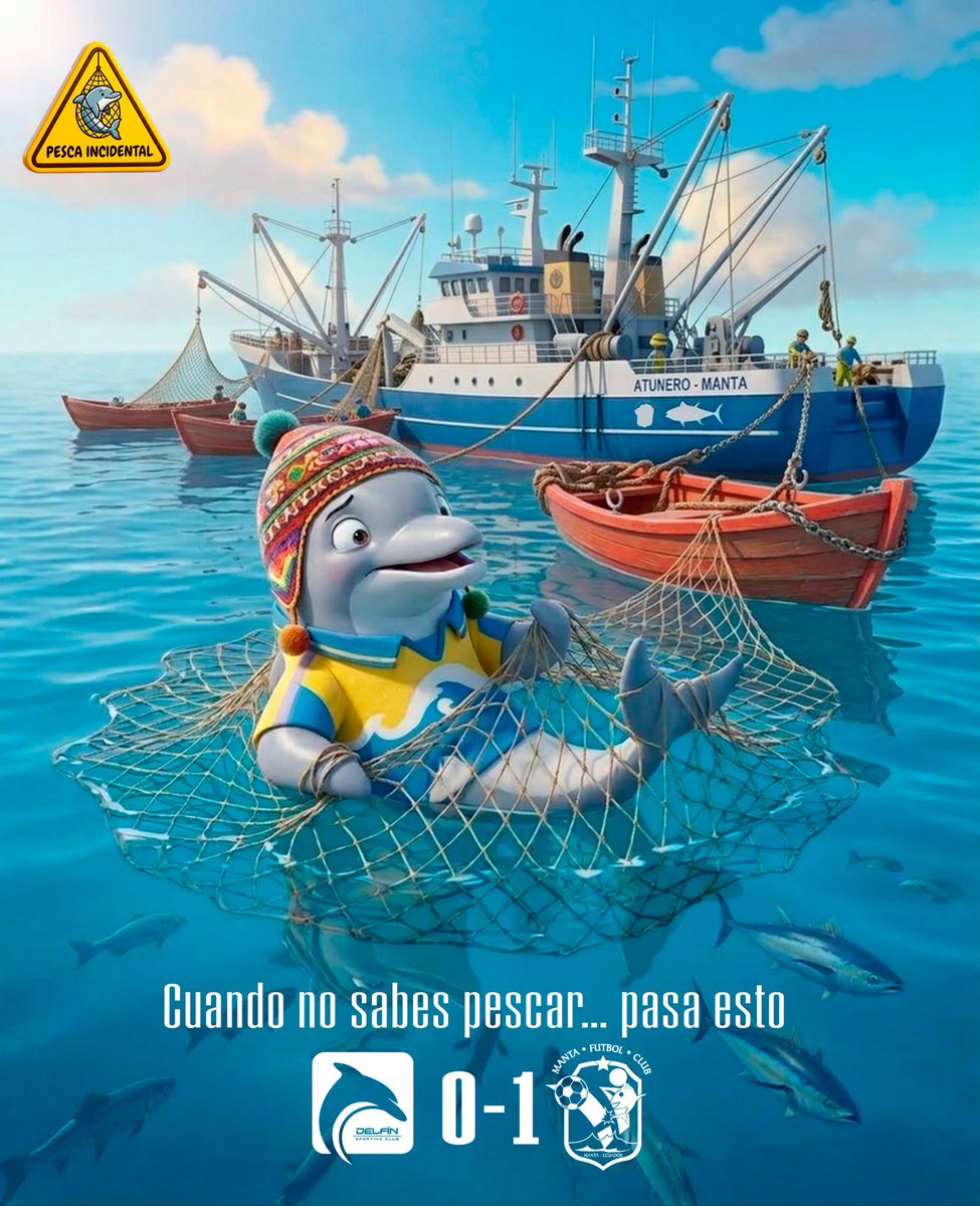 MantaFutbolClub's tweet image. ¡Delfin en peligro de extinción! 🤣 Pesca incidental de delfines🤣 @DelfinSC 

#DSC 0️⃣🆚1️⃣ #MFC 
#VamosPorMás
#MantensesComoTú