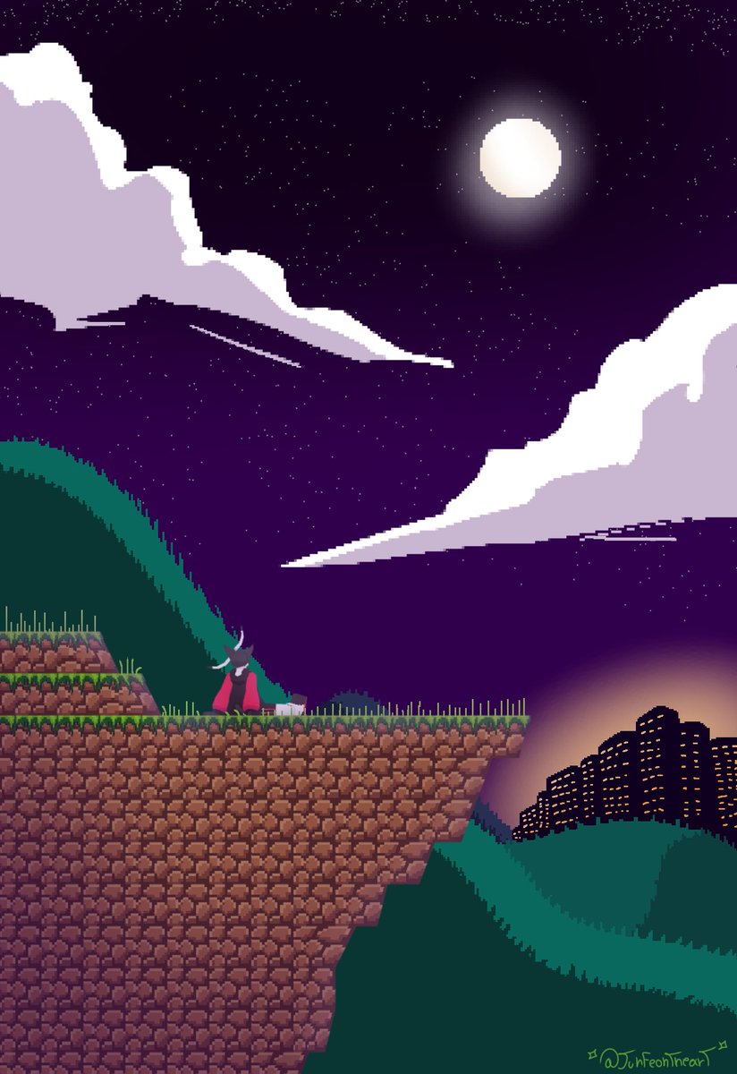 Junfeontheart's tweet photo. Que noche ✨🌕
#Blockbech #pixelart https://t.co/ko4d3B74gZ