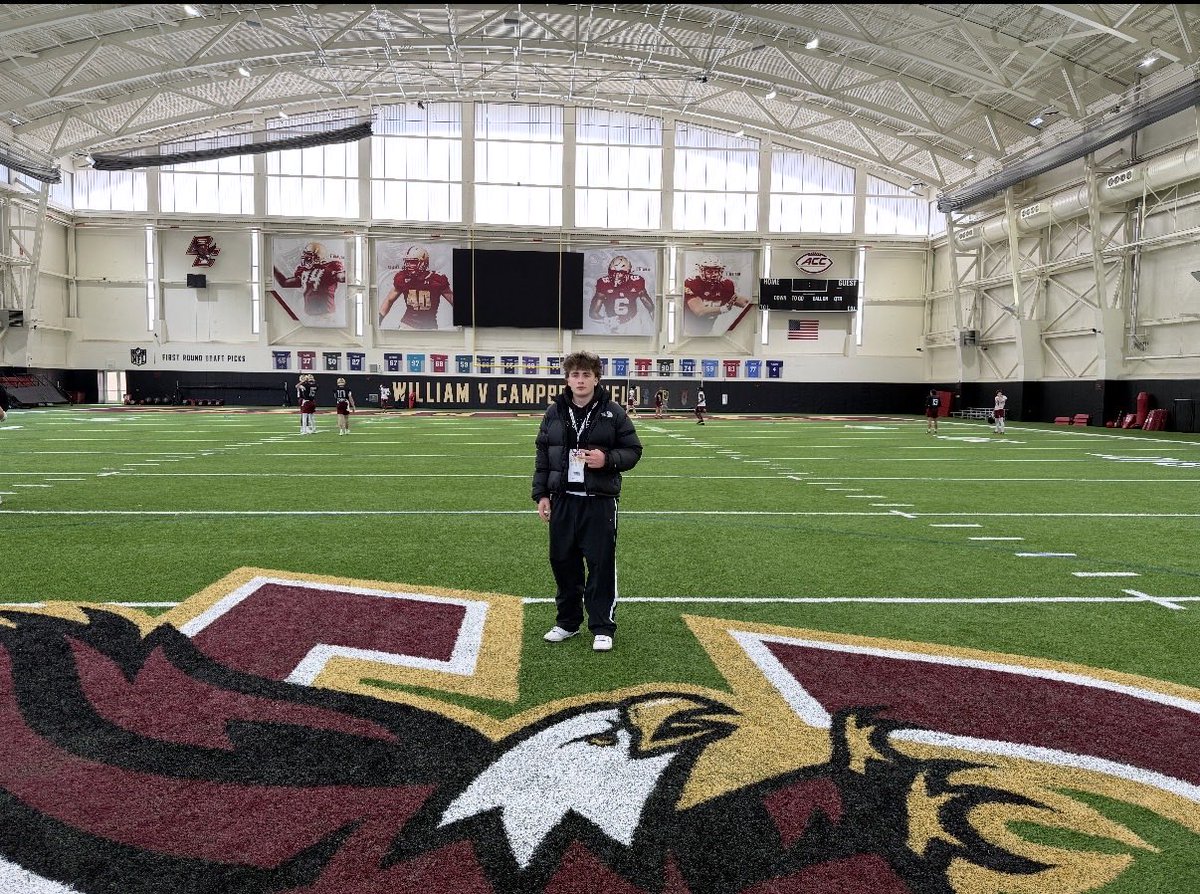 DelvilEnzo's tweet photo. I had a great time at @BCFootball Junior Day today! I really enjoyed watching practice, talking with the coaches, and learning more about the program.

Thank you for the opportunity!

@Ludovickashindi
@ludokashsports
@FBCoachOB
@coachbenalbert
@MulumbaT
@LinebackerProt1 https://t.co/dttG1haOgp