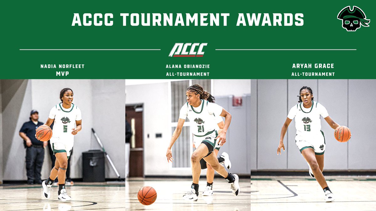 SheltonStateWBB's tweet photo. Three Lady Bucs were named to ACCC All-Tournament Team following their 74-59 win over Lawson State. Nadia Norfleet took home MVP honors after a 21 point performance while  Alana Obianozie pulled down 17 rebounds and Aryah Grace pitched in 14 points! https://t.co/tj69ycuKUf