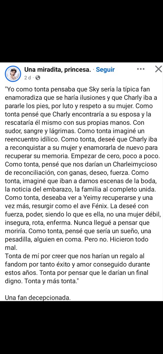 SyprienChi50583's tweet photo. La voz del fandom es más fuerte que cualquier guion malo https://t.co/uJ4WJo13vH