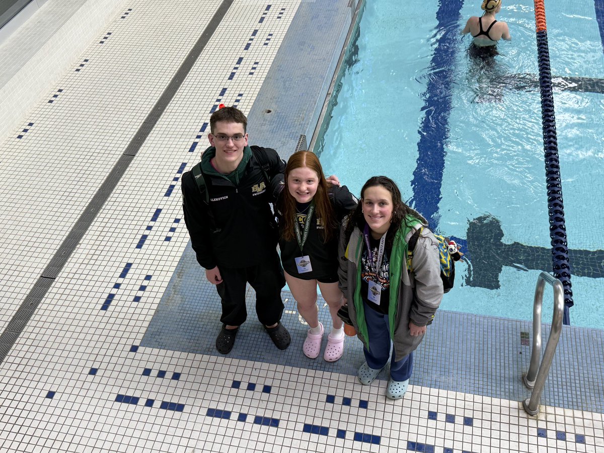 BVALeopardSwim's tweet photo. @MVI_sports 🚨Day 2 Results from the PIAA State Meet🚨 
Brady Malekovich -11th in the 100 Free, Josie Nikolic - 12th in the 100 Free, Megan Shusteric -14th in the 500 Free https://t.co/xkaUX7enGb