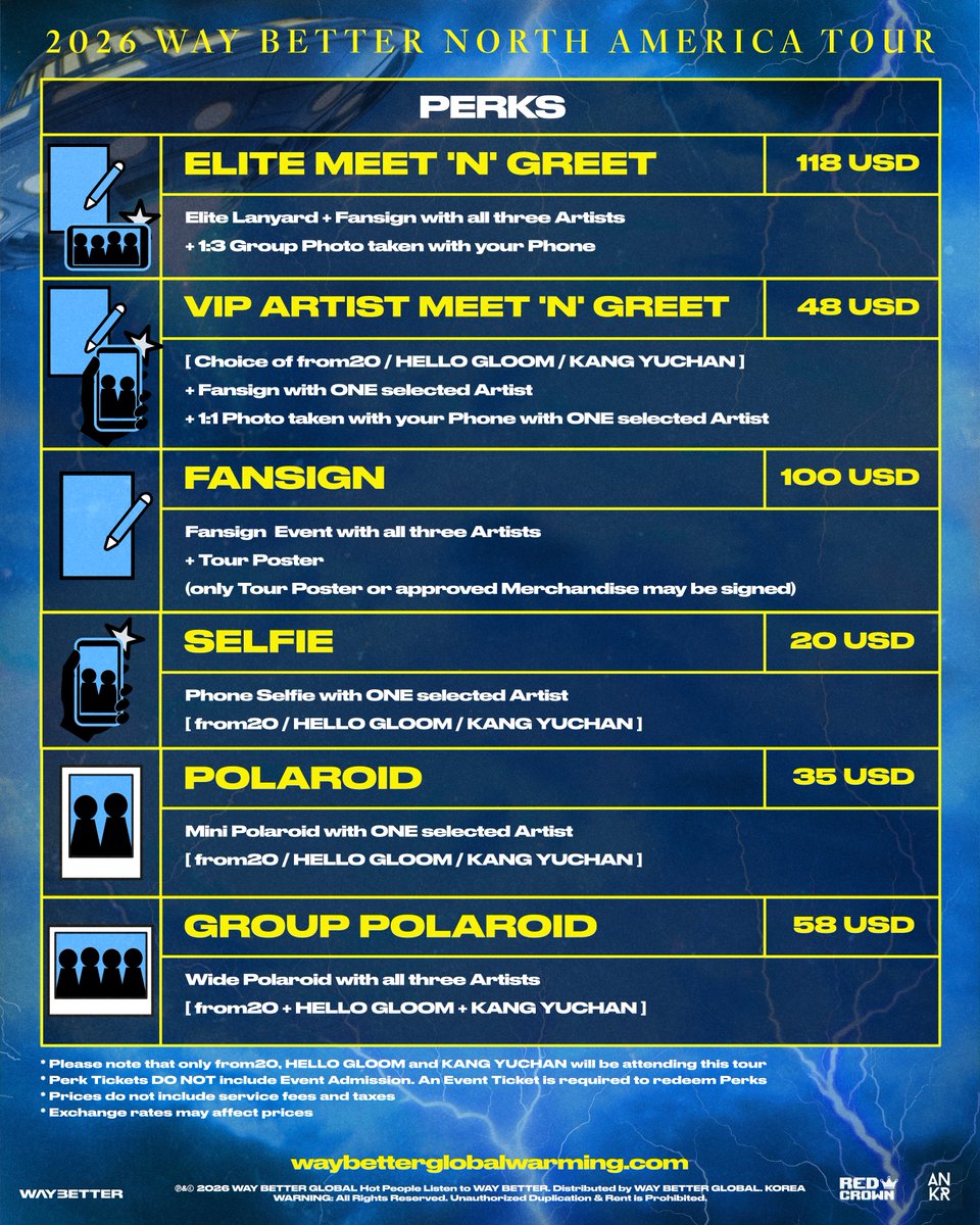Orlando Event + Venue Info 👀
Meet and Greet is ALL AGES / KPOP RAVE is 18+
📍 6700 Aloma Ave, Winter Park, FL 32792
🔗 waybetterglobalwarming.com/orlando

Meet &amp; greet + K-Pop Rave, we think YES!!! 🌎🔥

***Please note that both meet and greet tickets and K-Pop Rave tickets (sold through