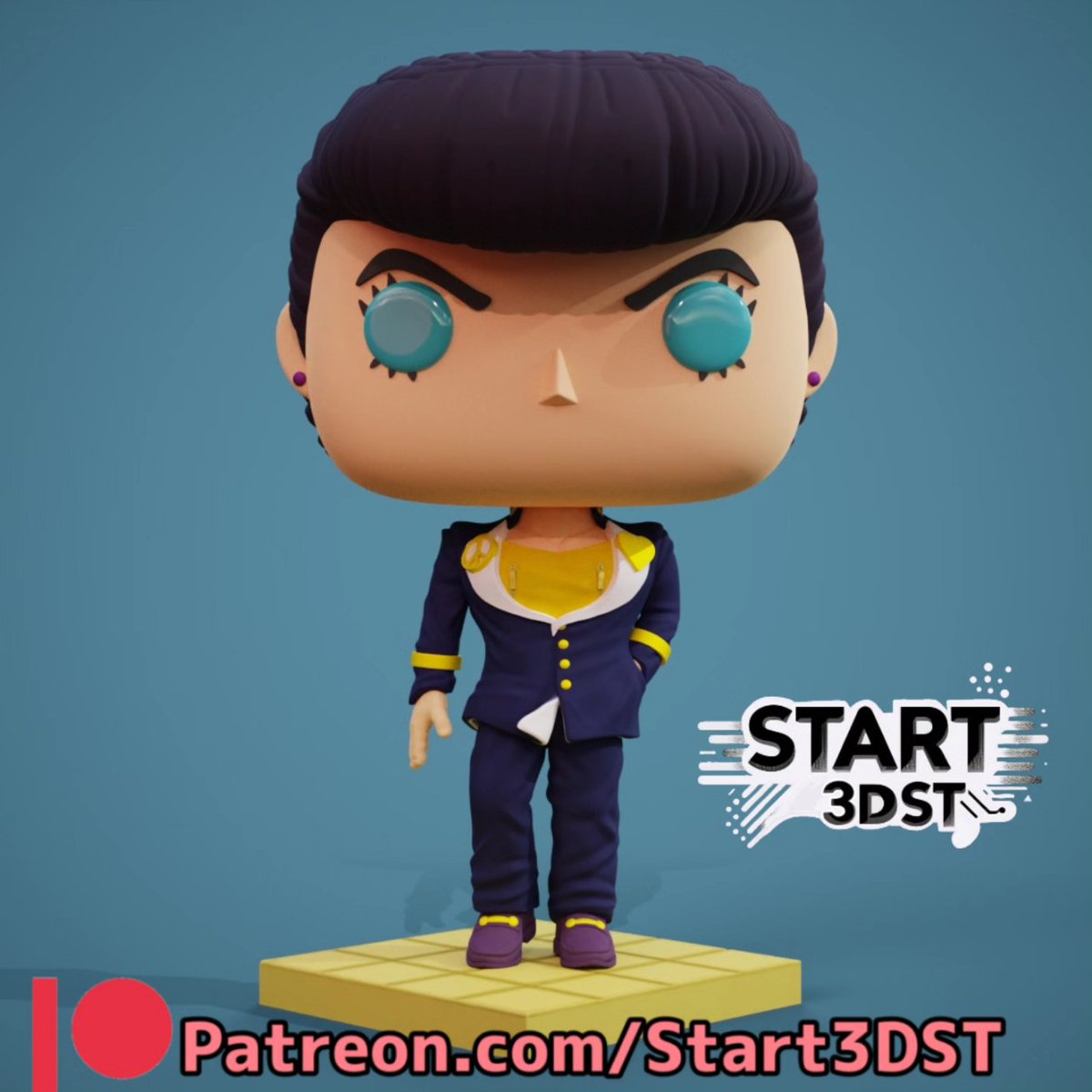 start3dst's tweet photo. Josuke Higashikata is now available
New Funko-style 3D model inspired by JoJo’s Bizarre Adventure: Diamond Is Unbreakable
The model is ready for 3D printing and is now available
I hope you like it
Have a great weekend, guys! 🙌
#3d #anime #funkopop #jojobizarreadventure #figure https://t.co/TLlh8FygSn
