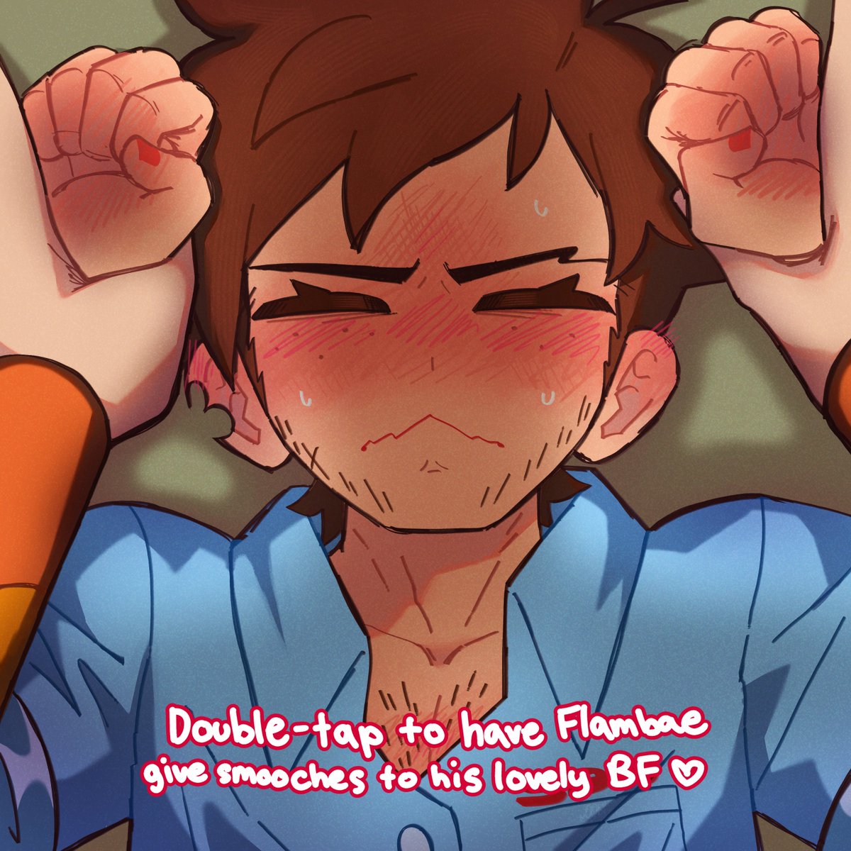 pov: kissing your flustered bf during lunch break
[better w/ phone &amp; tablet]
#dispatch #flambert