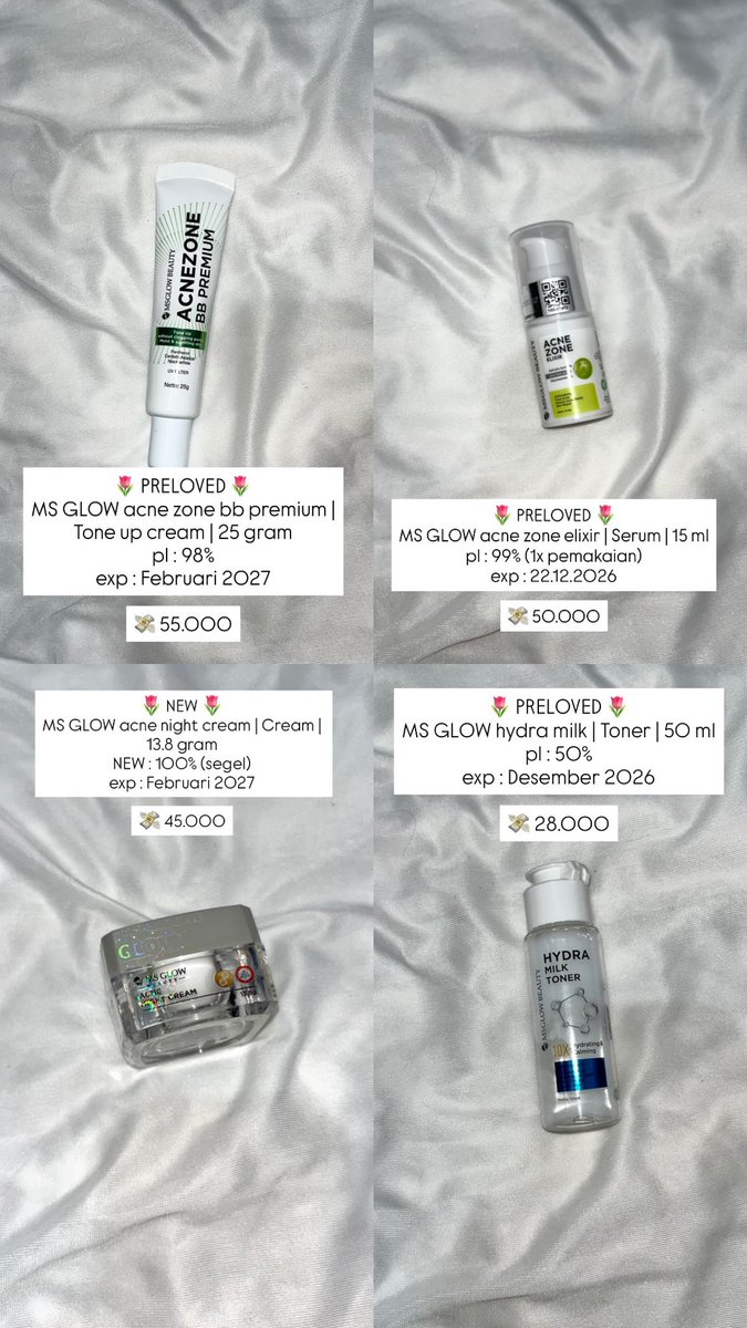 prel0vedsh's tweet photo. WTS skincare and make up preloved 
Mau tanya” bisa langsung DM
Ship by 🍊 https://t.co/C0Qrmdb3N2