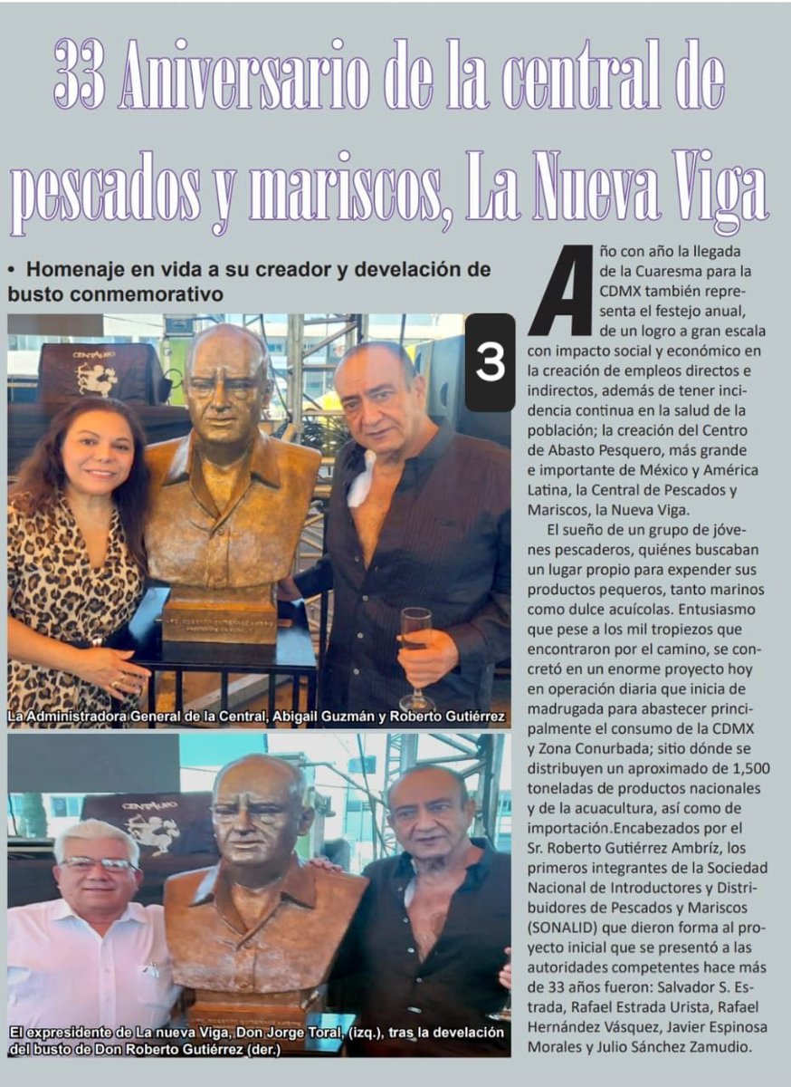 Vientoyveneno's tweet photo. Agradecemos en lo que vale a #NOTIPESCA la publicación de la nota de nuestra pluma:
En #Cuaresma evite riesgos y ¡buen provecho con sus platillos de #Pescado! 33 Aniversario de la #NuevaViga.
Interiores pág: 48 a 50.
Vigencia: Marzo 26.
Integramos capturas y enlace. https://t.co/TmMIyJejRU