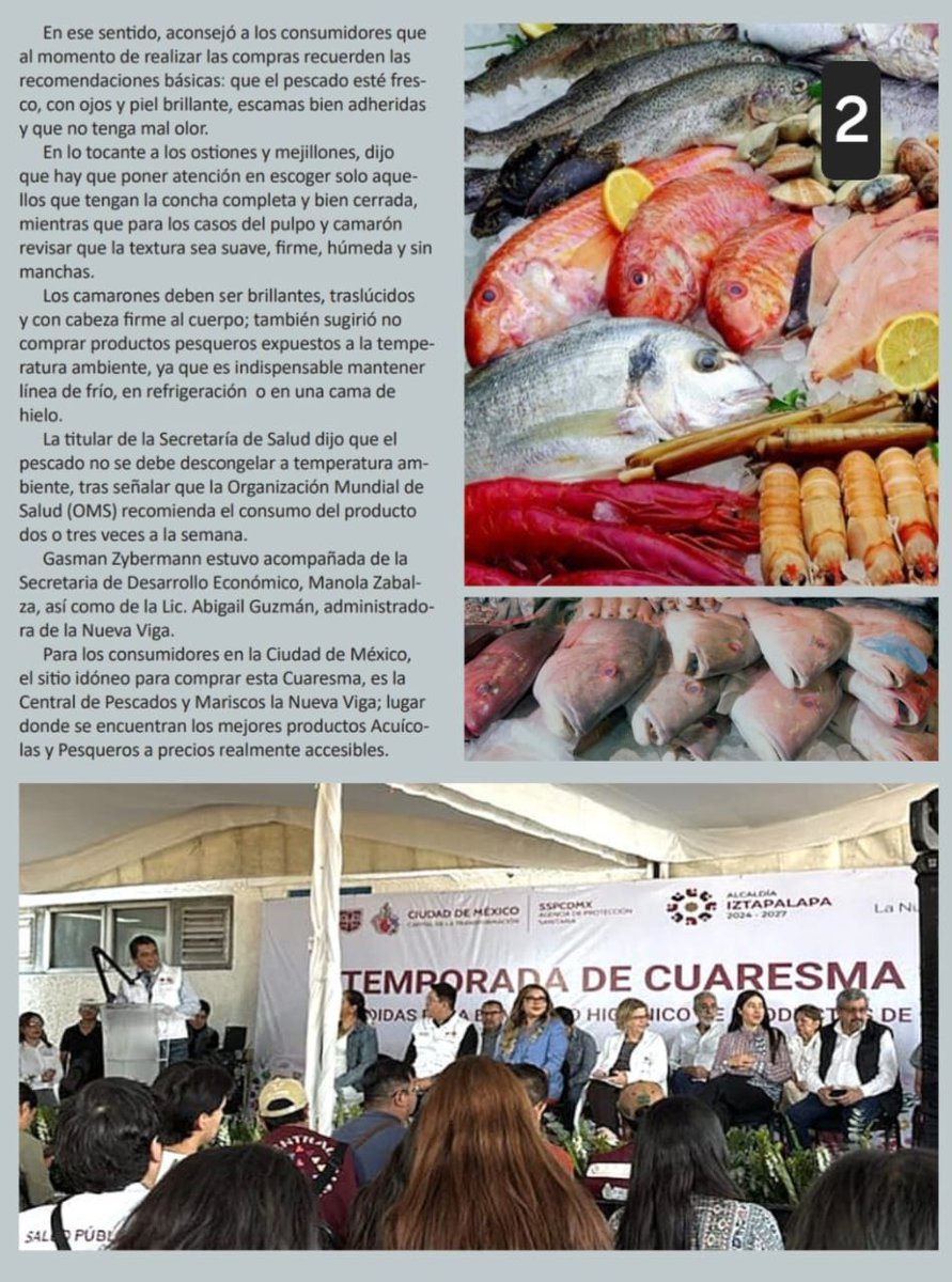 Vientoyveneno's tweet photo. Agradecemos en lo que vale a #NOTIPESCA la publicación de la nota de nuestra pluma:
En #Cuaresma evite riesgos y ¡buen provecho con sus platillos de #Pescado! 33 Aniversario de la #NuevaViga.
Interiores pág: 48 a 50.
Vigencia: Marzo 26.
Integramos capturas y enlace. https://t.co/TmMIyJejRU
