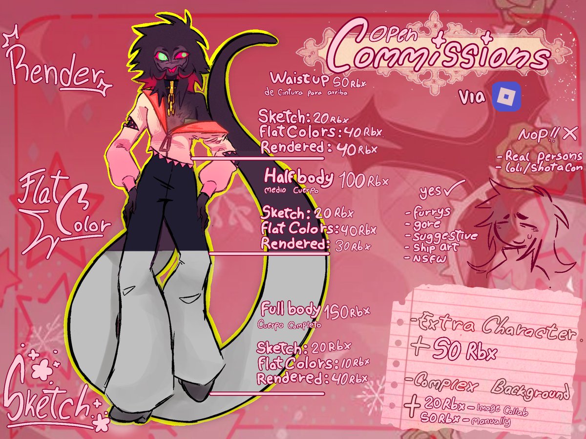 ✧⃝🦴 𝑪𝒚𝒂𝒏𝒊𝒅𝒆 *ੈ✩‧₊˚ ‼️COMMS OPPEN‼️ tweet media