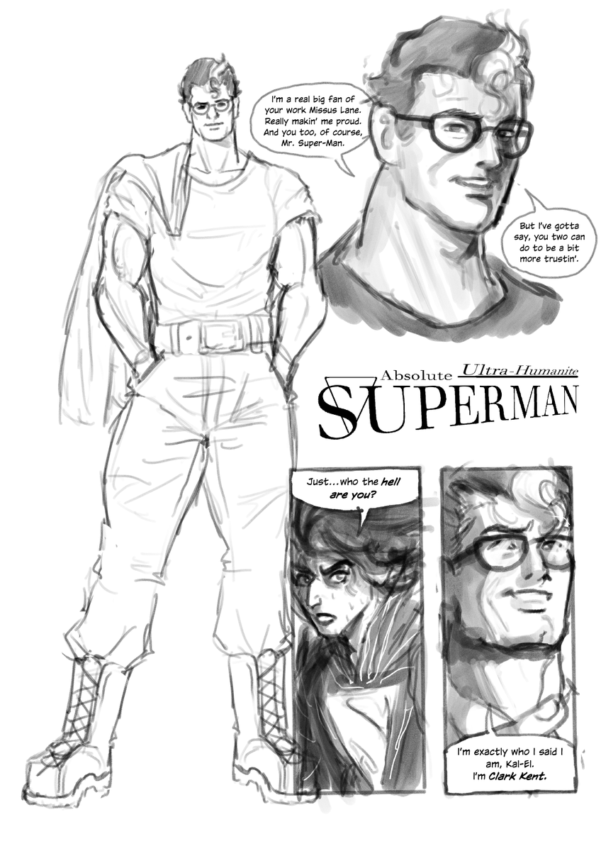 absolute ultra-humanite clark kent. superman's most terrifying foe.