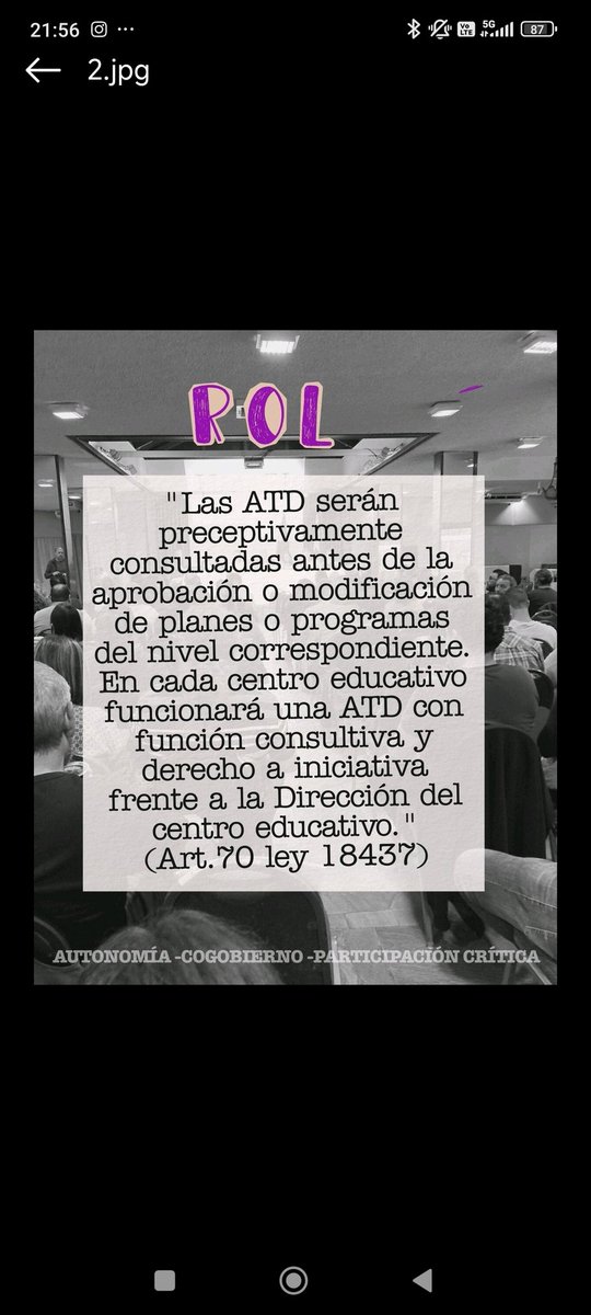 Agrup. Pedag. AUTONOMÍA COGOBIERNO PARTICIPACIÓN tweet media