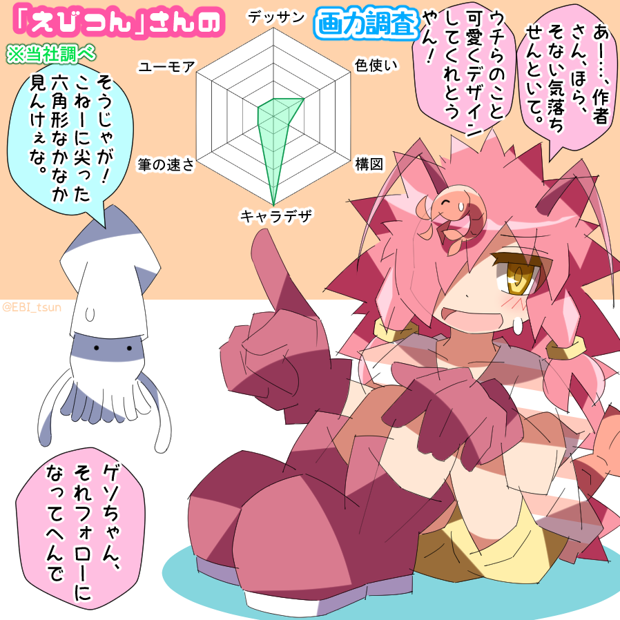 EBI_tsun's tweet photo. ※当社調べ　#一次創作 https://t.co/9K5yDwNXv0