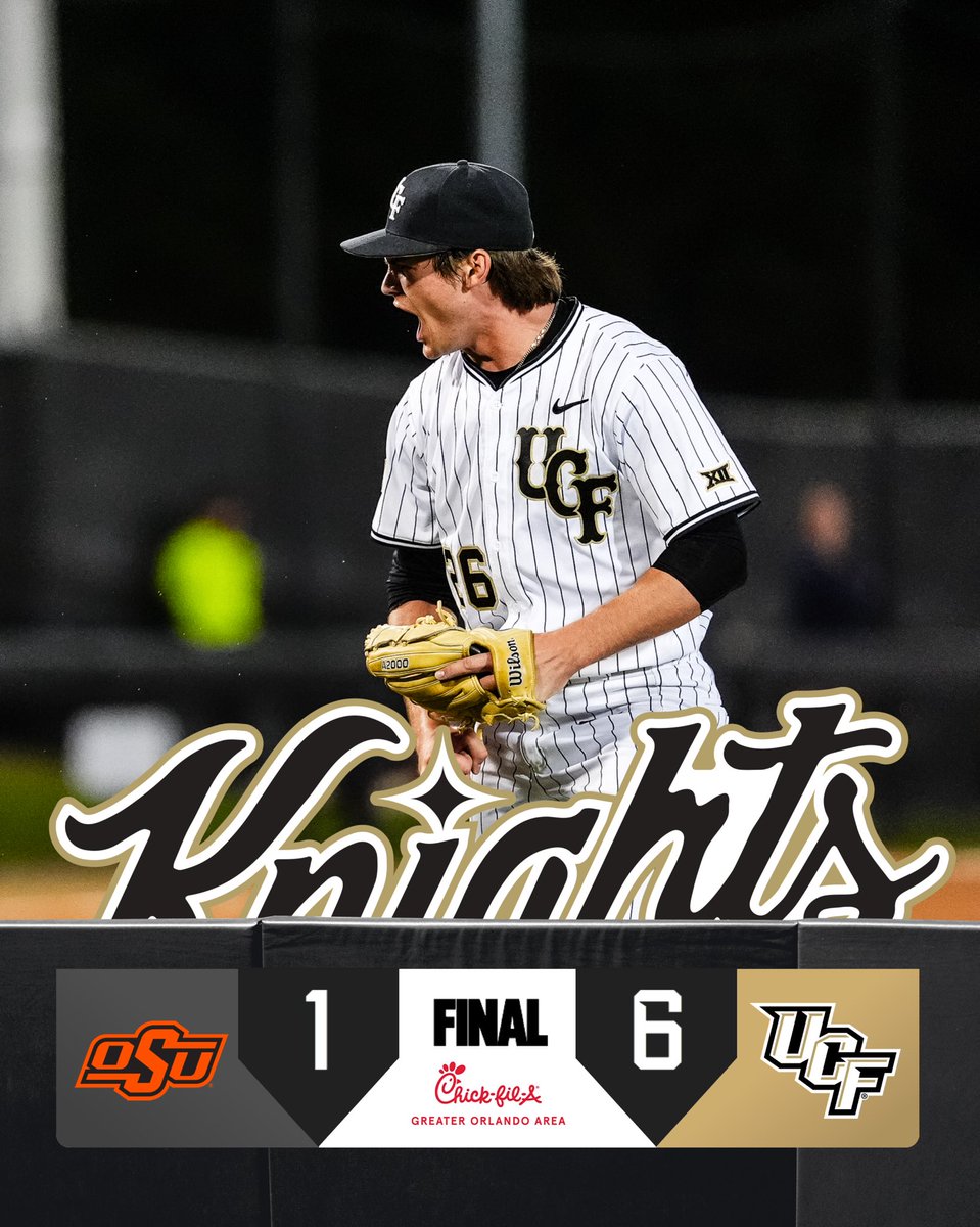 UCF_Baseball's tweet photo. 🚨CONFERENCE OPENER SERIES W🚨 https://t.co/aicbl1NZlc