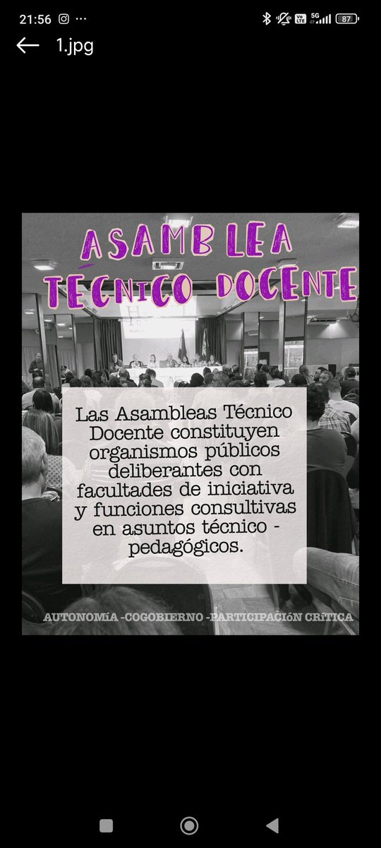 Agrup. Pedag. AUTONOMÍA COGOBIERNO PARTICIPACIÓN tweet media