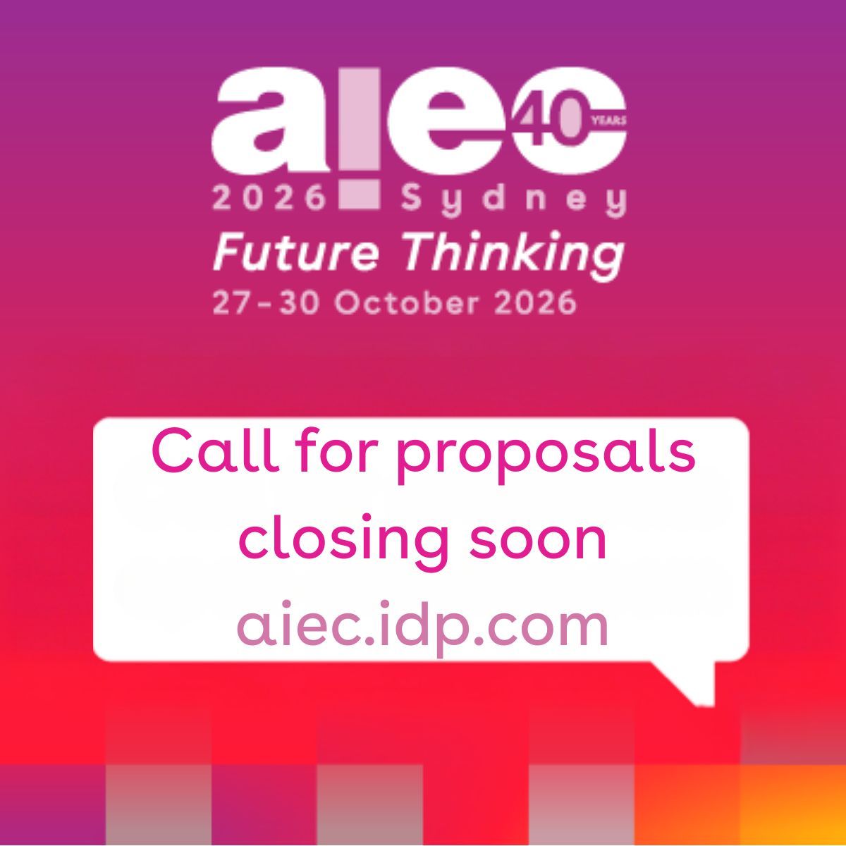 AIEC 2026 - 27 - 30 October #aiec2026 tweet media