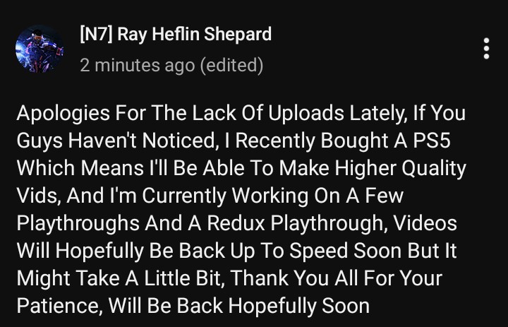 N7RHSOFFICIAL's tweet photo. #Playthroughs #YouTube #Gaming #N7 #Ray #Heflin #Shepard @hiyvette @mcmacjones https://t.co/FHbWvz1RQt